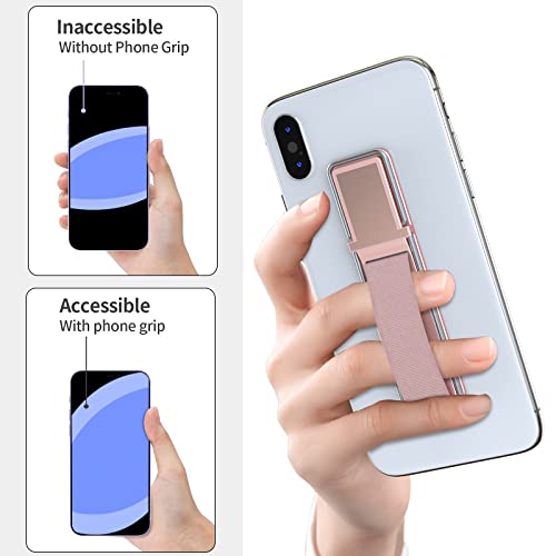 Phone Grip, Yuoros Phone Holder Stand For Desk Universal Cell Phone Ring Loop Kickstand (3 Pieces Black Grey Pink) #TOP5