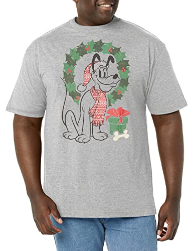 T-shirt Disney Noël Pluto homme grande taille XL fini les hauts trop courts