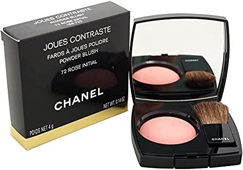 Chanel Joues Contraste Powder Blush No. 72 Rose Initial for Women Blush, 0.18 Ounce