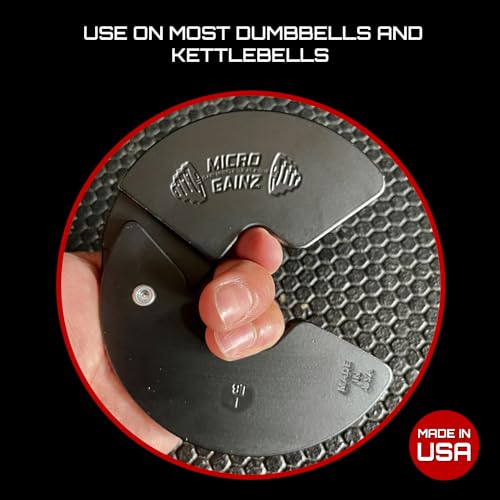 Image of Micro Gainz NEW 1LB Dumbbell Fractional Weight Plates 2 or 4 Piece- Designed for Dumbbell Training and Micro Loading, Made in USA