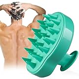 Hair Scalp Massager, BEAUTLOHAS. Shampoo Brush, Scalp Scrubber and Dandruff Brush for Scalp Care Hair Cleaning Shower, Neck and Body Massager, Soft Silicone Comb for Men, Women, Kids & Pets (Green)