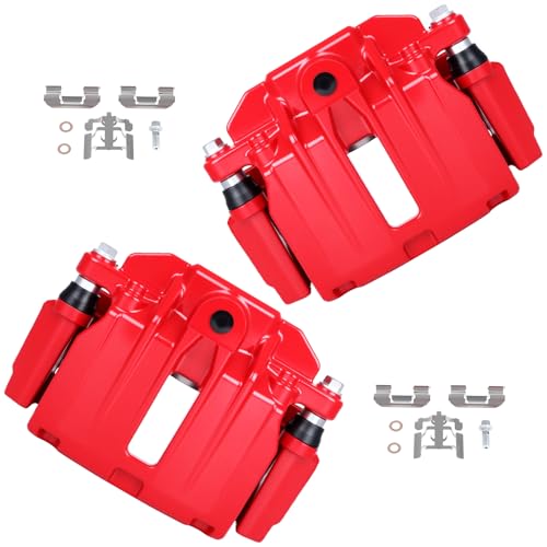 Image of cciyu 18-B4726 18-B4727 Rear Left & Right Brake Calipers With Bracket For Cadillac,For Chevy,For GMC