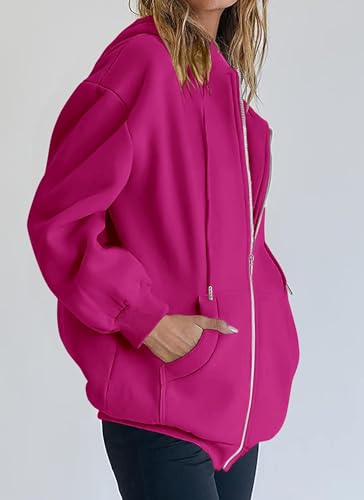 Image of PRETTYGARDEN Women's Fall Zip Up Hoodies Sweatshirts