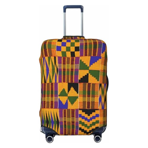 African Weaving Print Suitcase Cover Luggage Protector Washable Elastic Fashionable Travel Gear Cover