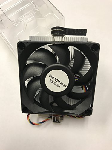 AMD Aluminium Fan for Socket FM1/AM3+/AM3/AM2+/AM2/1207/940/939/754 with 4-Pin Connector CPU Cooler for Desktop Up to 65W