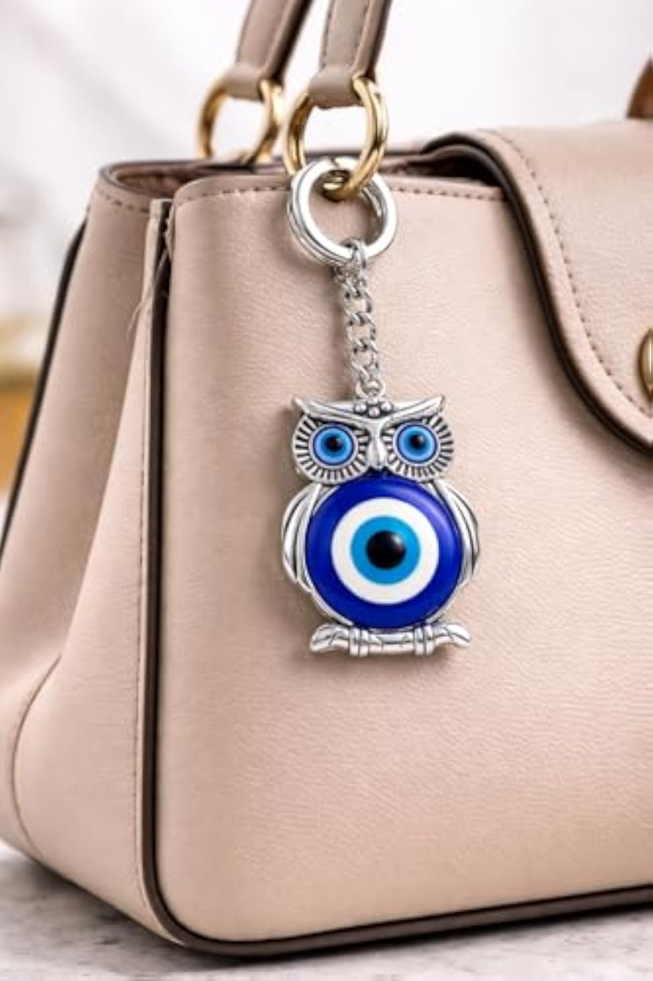 Stylish Evil Eye Keychain for Bike and Car, Protective Gift