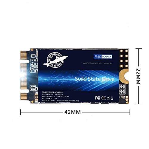 Image of SSD SATA M.2 2242 500GB Dogfish Ngff Internal Solid State Drive High Performance Hard Drive for Desktop Laptop SATA III 6Gb /s Includes SSD 60GB 120GB 240GB 250GB 480GB 500GB 1TB (500GB, M.2-2242)