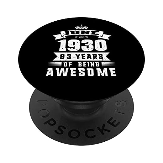 Vintage Junio 1930 93 cumpleaños regalos – Unisex PopSockets PopGrip Intercambiable