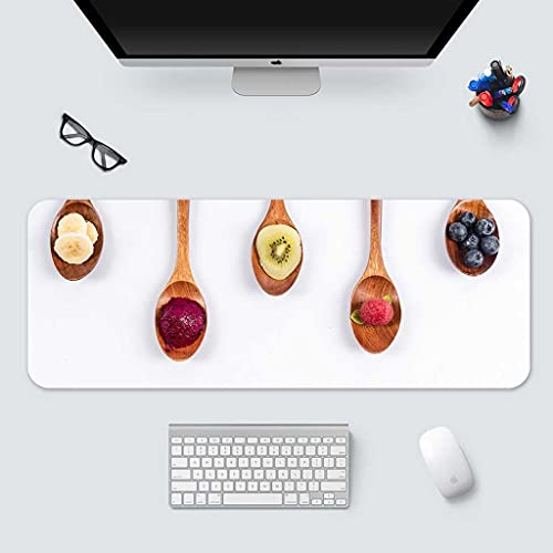 Tapis de souris gaming XXL base caoutchouc contre les glissements sur le bureau