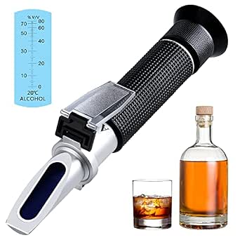 Optics Alcohol Refractometer Automatic Temperature Compensation Alcohol ...