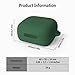 Geiomoo Silicone Case for Anker Soundcore P30i, Protective Cover with Carabiner (Emerald Green)