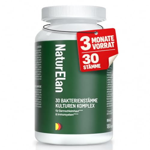 NaturElan PLUS Kulturen Komplex - 180 KAPSELN mit 30 Bakterienstämme