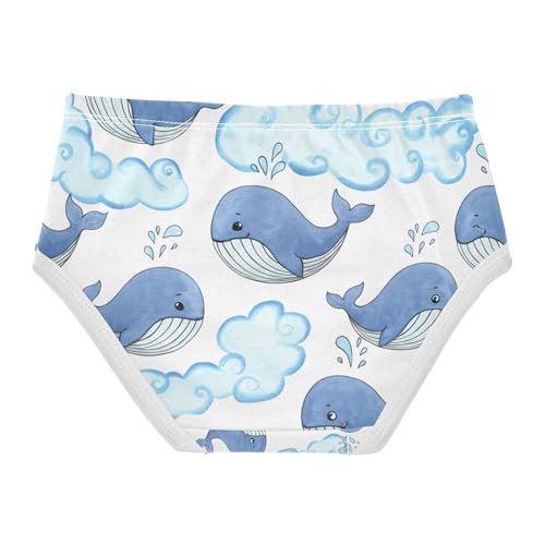 Cute Blue Whales Toddler Girls's Underwear 2T 202c12742