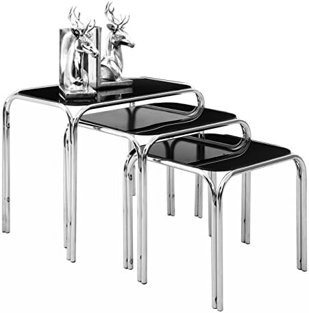 Premier Housewares Nest Of Tables Coffee Table For Living Room Living Room Tables Coffee Table Nest Tables Living Room 45.5 X 29.5 X 38 Cm Set Of 3