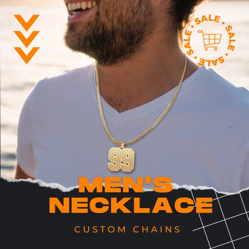 Number Necklace Personalized Engraved Custom Number Chain 925 Sterling Silver2