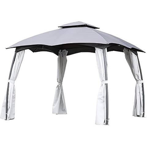 Angel Living Cenador de Acero con Techo al Aire Libre Cover