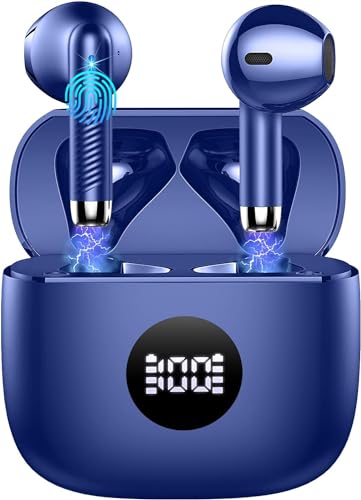 Cuffie Bluetooth Auricolari Bluetooth 5.4, Cuffie Wireless con 4 ENC Cancellazione Rumore Mic,...