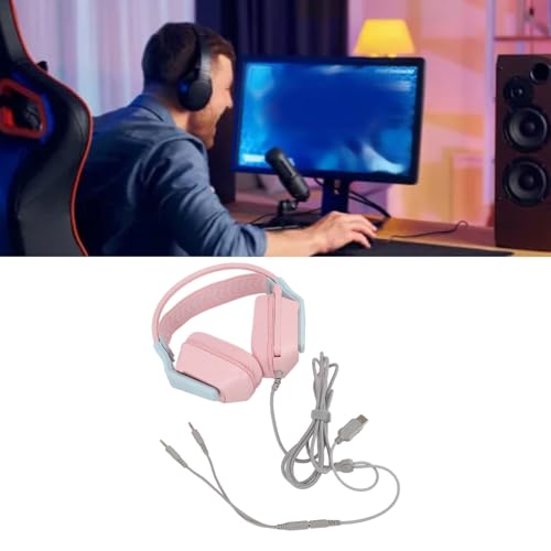 Casque de jeu câblé SEAFRONT anti-fatigue avec coussinets doux et micro - 6