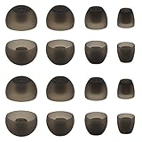 ALXCD Ear Adapters for Sennheiser Momentum HD1 in-Ear Earbud, XS/S/M/L 4 Sizes 8 Pair Soft Silicone Replacement Ear Tip Ear Adapters, Fit for Sennheiser Earphone Momentum (8 Pairs)