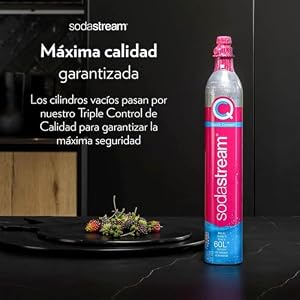 SodaStream – Cilindro de CO₂ Quick Connect, hasta 60L de agua con gas
