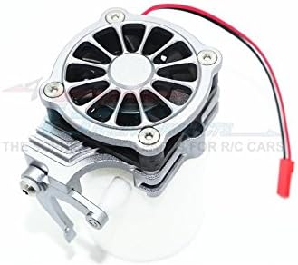GPM For Traxxas TRX-4 Trail Defender Crawler/TRX-6 Mercedes-Benz G63 Upgrade Parts Aluminum Motor Cooling Fan With Easy Switch - 1 Set Brown