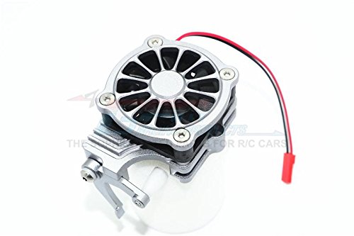GPM for Traxxas TRX-4 Trail Defender Crawler/TRX-6 Mercedes-Benz G63 Upgrade Parts Aluminum Motor Cooling Fan with Easy Switch - 1 Set Green