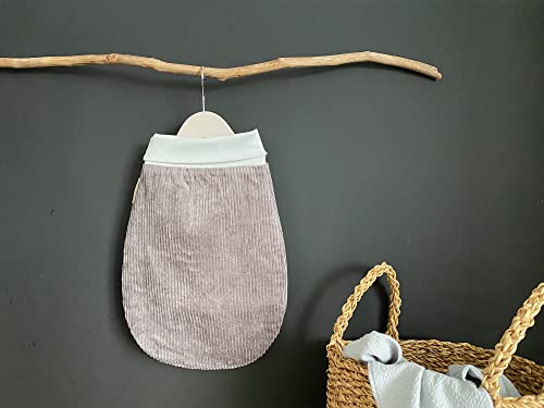 KraftKids Trappelzak Cord Breitcord grijs voor de lente/zomer van mousseline katoen verkrijgbaar in twee maten - Afbeelding 3