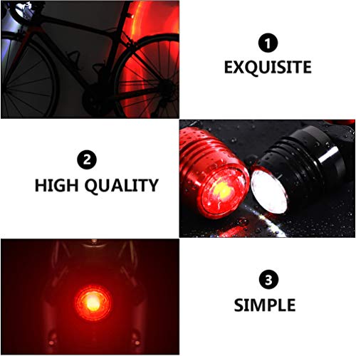 BESPORTBLE 2Pcs Luzes Traseiras de Bicicleta Luzes Traseiras de Bicicleta Lanterna de Bicicleta Luz