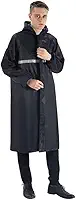 Capa de Chuva Longa Impermeável com capuz Com Visor Adulto faixa refletiva Masculino Feminina