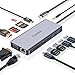 Produktbild Getatek Docking Station 13 in 1 USB C HUB mit 4K-HDMI, VGA, USB3.0 Port,USB-C 3.0 Port, PD100W, 1000M Ethernet, SD/TF/MS-Kartenles, 3.5mm AUX, Kompatibel für MacBook/Mac/Dell/HP and More (USB 3.0)