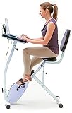 FitDesk Exercise Bike Recumbent Exercise Bike with Sliding Desk