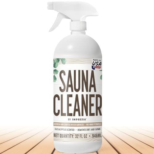 IMPRESA 32oz Sauna Cleaning Spray – All Purpose Eucalyptus Wood