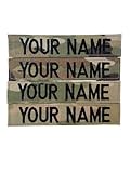 4 Piece Multicam OCP Custom Uniform Military Name Tape or Army Tape, with Fastener, Customized (Sew on or with Hook Fastener)