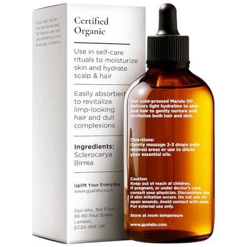 Gya Labs Marulaöl für die Haut - Unraffiniertes Bio Marulaöl für die Haare - 100% reines natürliches Aromatherapie Marulaöl für Gesicht, Nägel, Massage & Haare (30 ml)