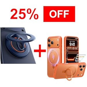 TORRAS Magnetic Stand Case & Magnetic Phone Grip Ring Holder Kickstand