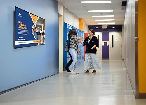 Image of Promethean ActivPanelD 65 inch Commercial Digital Display, 4K UHD Non-Touch Digital Signage Screen for Announcements, Offices, Schools & Retail, Wall Mount Included, 3-Year Onsite Support