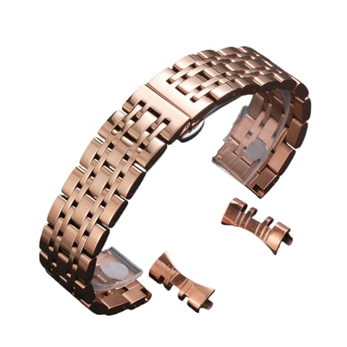 Bracelet montre métal acier inoxydable 21mm 22mm incurvé au design élégant et finitions premium