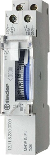 121182300000PAS Zeitschaltuhr, mit Tagesprogramm, mechanisch, 1 Schließer, 16 A, 230 V, mit Gangreserve