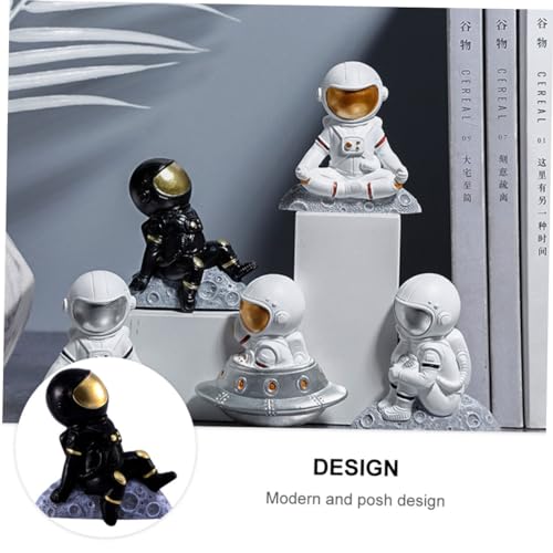Astronaut Wall Sticker para enchufes de habitación infantil set de 3 piezas de resina jojofuny 7