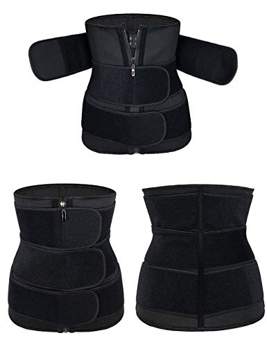 Alinbaist Waist Trainer Trimmer Cincher Womens Long Torso Workout Sweat Bands Sauna Belt Lose Belly Fat,Xx-Large Black #TOP1