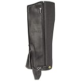 Pflegeleicht Requisite Kinder Synthetik Halbe Chaps Reitchaps Reitsport Schwarz L