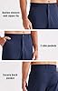 Libin Men's Golf Joggers Stretch Slim Fit Golf Pants Jogging Bowling Outdoor Chino Trousers Sports Running Casual with Pockets, Navy M