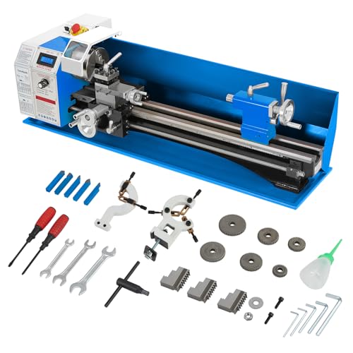 Metal-Lathe-Machine Threading Turning Drilling - Metalworking Machine 750W Mini Metal Lathe 8