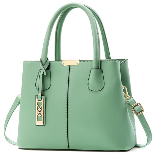 COCIFER Bolsas e bolsas femininas de ombro com alça superior, Verde grama cinza GG, Medium