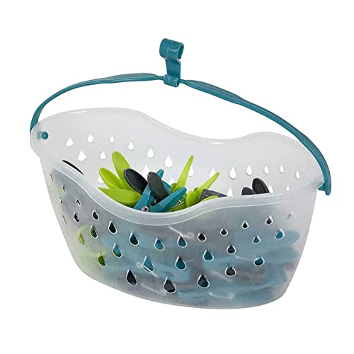 EliteKoopers Pegs Bag Basket Laundry Washing Line Peg Storage With Hanging Hook For Home Uses (72Pcs)