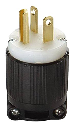 OCSParts 6-20P Grounding Plug, 20A 250V AC, 2 Pole 3 Wire, cUL Listed, NEMA 6-20 (Pack of 5)