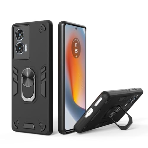 Image of NDCOM for Moto Edge 50 Fusion 5G Back Cover | Motorola Edge 50 Fusion Backcover | Premium Moto Edge 50 Fusion 5G Cover | Ring Holder Case