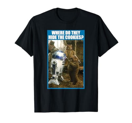 T-shirt Star Wars R2-D2 imprimé t-shirt Ewoks rigolo en coton geek