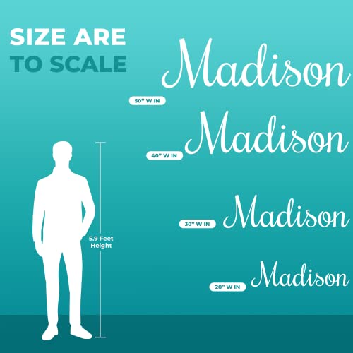 Crypto Multiple Font Custom Name Nursery Wall Decal - Mural Wall Decal Sticker For Home Children's Bedroom, Car And Laptop (Op004) #TOP4