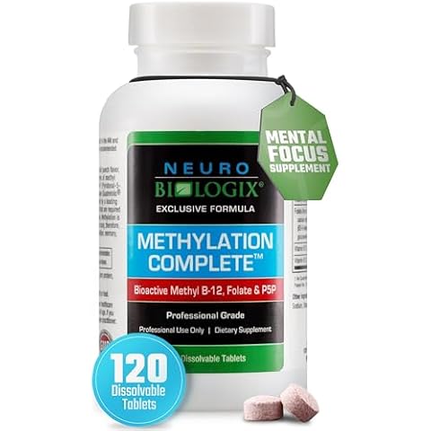 Methylation Complete in Fast-Dissolving Tablets - Methylated B Complex Vitamins to Aid Over 200 Body Processes - Supports Energy, Cell Function & Immunity - Enhanced Absorption with B12, B6 & Folate Cover